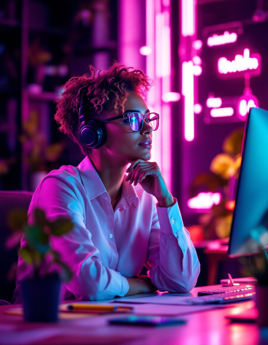 Professional working efficiently with pAIperwork